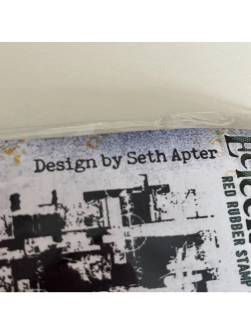 PaperArtsy Eclectica Rubber Stamp Abstract Grunge Industrial Mixed Media Art